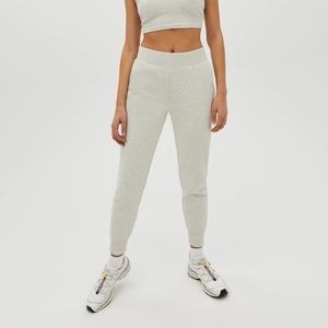 Aritzia TNA Cotton Fleece Grey Joggers